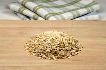 raw and healthy oat flakes a very  important part on your daily nutrition to prevent high colesterol...