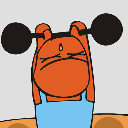 Some athletic personage at a gym vector illustration series.のイラスト素材