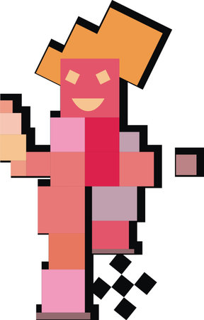 Football player stylized. vector illustration のイラスト素材