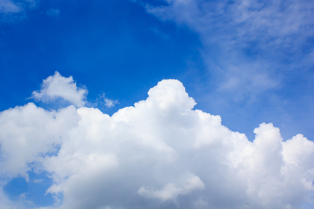 clouds in the blue sky is very beautiful.の写真素材