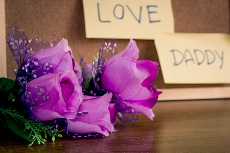 I love Daddy, Happy Father's Day.の写真素材