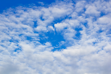 clouds in the blue sky is very beautiful.