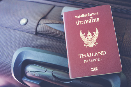 Thai Passport, Travel or turism concept.の写真素材