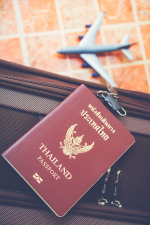 Thai Passport, Travel or turism concept.の写真素材