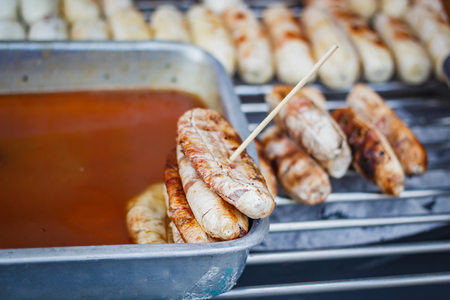 Banana Grilled, Street food in Thailand.の写真素材