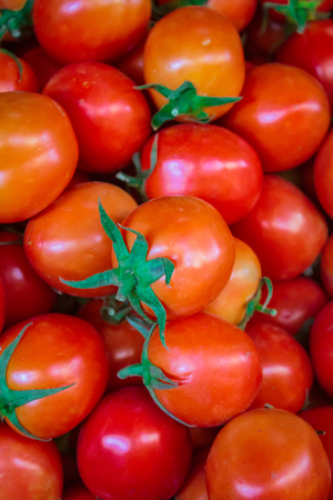 Cherry tomatoes at market's bangkok in Thailand.の写真素材