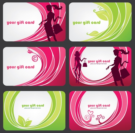 collection of gift cards for your offers or discount のイラスト素材