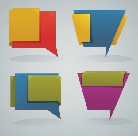 vector collection of different colorful web banners and text boxes, forms and frames のイラスト素材