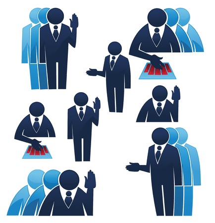  collection of business icons and symbols のイラスト素材