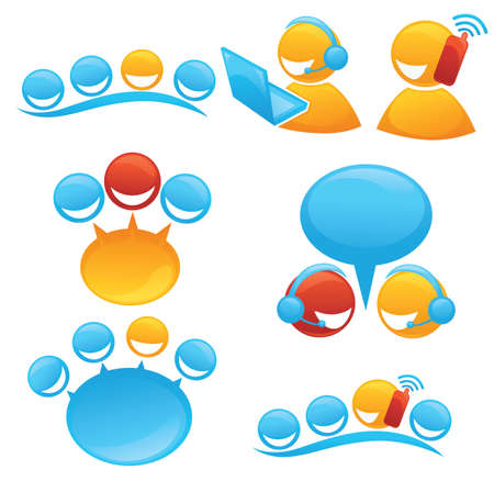 people society and communication, symbols and iconsのイラスト素材