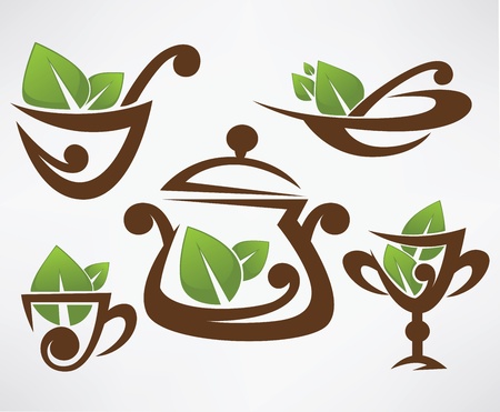 vector collection of healthy organic food symbolsのイラスト素材