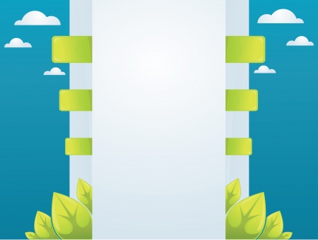 web interface in ecology styleのイラスト素材