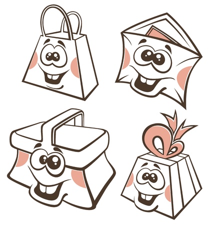 collection of packing symbolsのイラスト素材