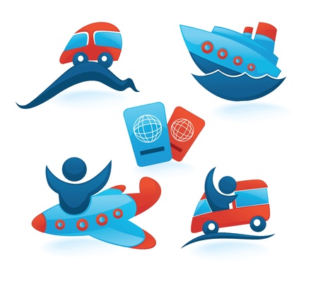 travel iconsのイラスト素材