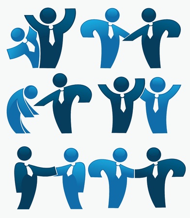 business symbols, signs and iconsのイラスト素材