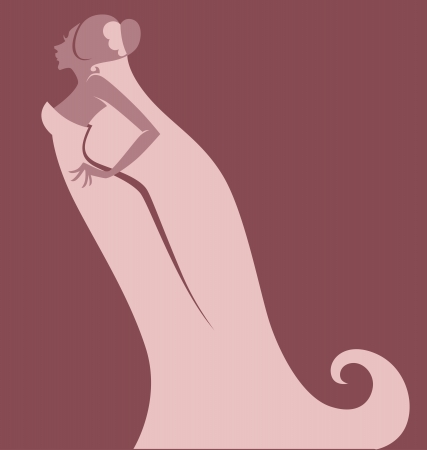 vector background with human silhouetteのイラスト素材