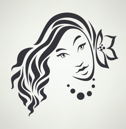 beautiful faceのイラスト素材