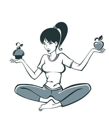 vector woman imageのイラスト素材