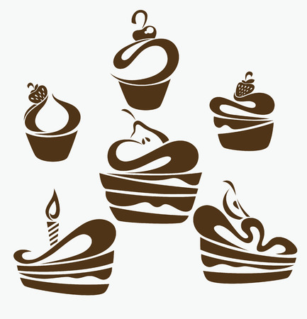 foods symbolsのイラスト素材