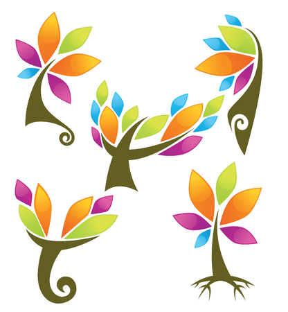 vector natural collectionのイラスト素材