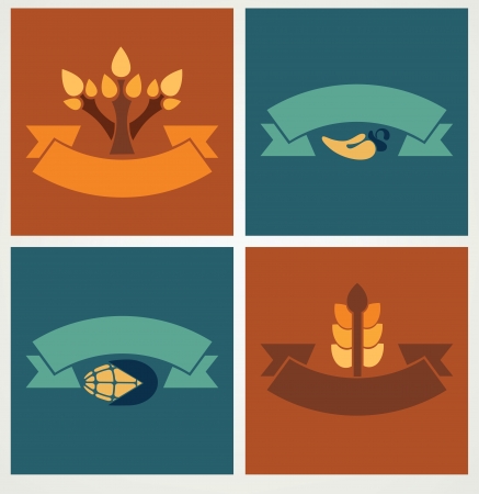 vector food collectionのイラスト素材