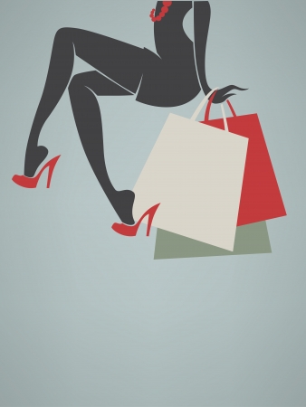 vector image of your shopping backgroundのイラスト素材