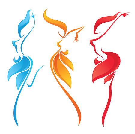 vector human symbolsのイラスト素材