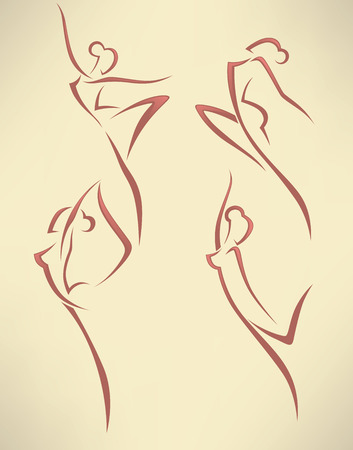 vector dance collectionのイラスト素材