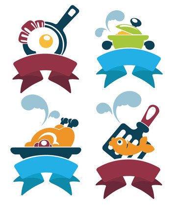 vector collection of symbols and emblemsのイラスト素材