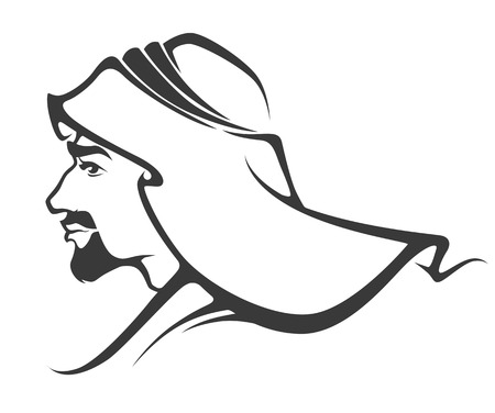 vector man portraitのイラスト素材