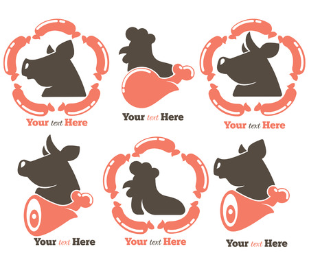 vector meat collectionのイラスト素材