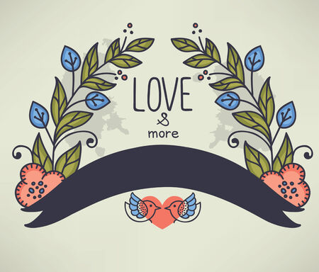 background in naive hand drawn styleのイラスト素材