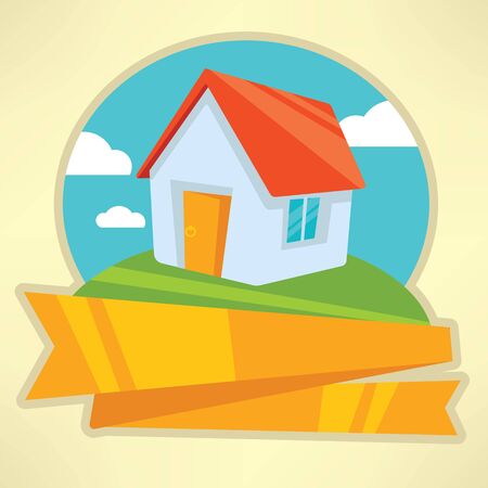 my little home emblemのイラスト素材