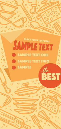 home made cooking background for your brochureのイラスト素材