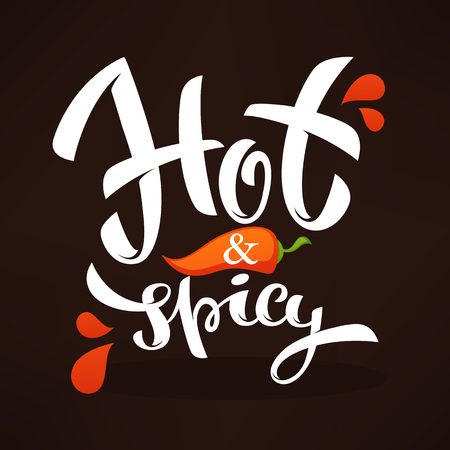 Hot and spicy chili pepper symbolのイラスト素材