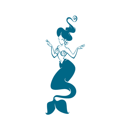 underwater  beautiful mermaidのイラスト素材