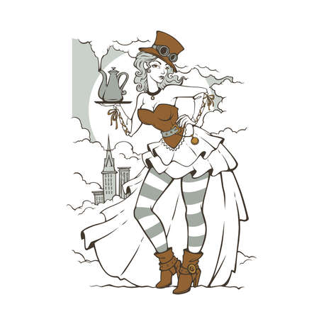 Congratulations, golden winner cup , vector banner templateのイラスト素材