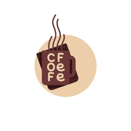 Cup of sweet and hot coffeeのイラスト素材