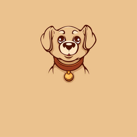 cute and kawaii labrador puppyのイラスト素材