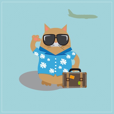 Flat cartoon illustrationのイラスト素材