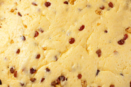 dough cakes with nuts and raisins, texture, background