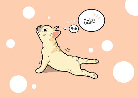 French Bulldog Yoga Style, designed with a flat color style. Minimal art but has various uses.のイラスト素材