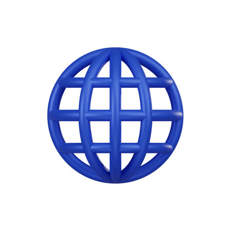 Elevate your projects with a 3D-rendered minimal language globe button icon. Add a sleek and globally inclusive touch to your designs. Perfect for web, presentations, and more.の写真素材