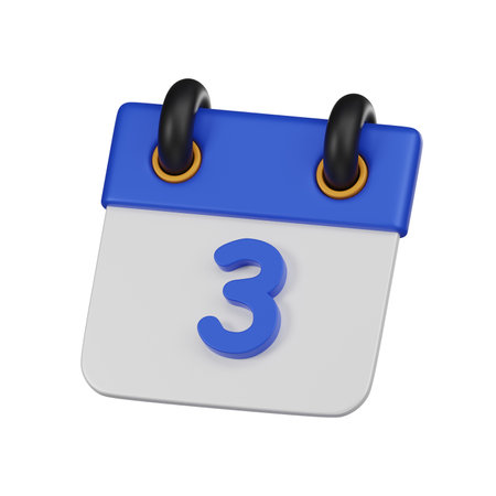 Elevate your projects with a 3D-rendered minimal calendar event date icon, adding a sleek and organized touch to your designs. Perfect for web, presentations, and more.の写真素材