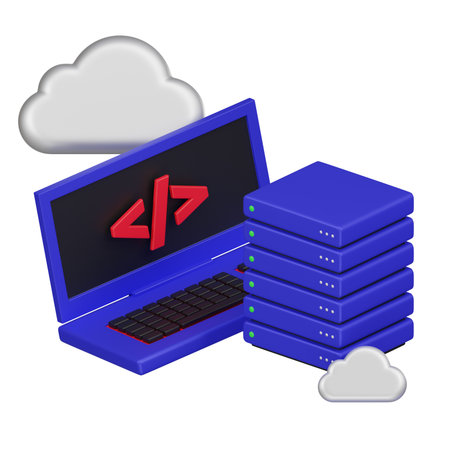 Elevate your projects with a 3D Infrastructure as Code (IaC) icon. Perfect for web, presentations,...