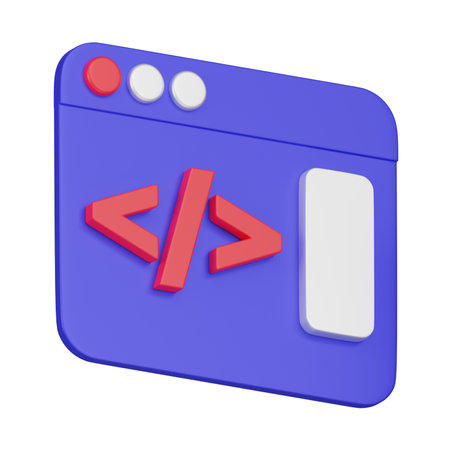 Transform visions into reality with our Front-End Development 3D Icon. An innovative representation of web design, ideal for showcasing modern tech concepts. Elevate your projects today!の写真素材