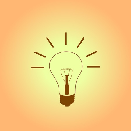 light bulb idea on blue backgroundのイラスト素材