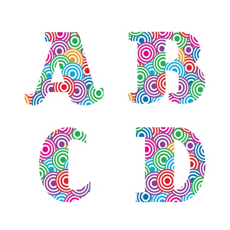 Font retro set for useのイラスト素材