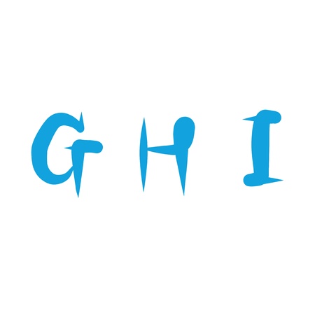 handwriting font set for useのイラスト素材