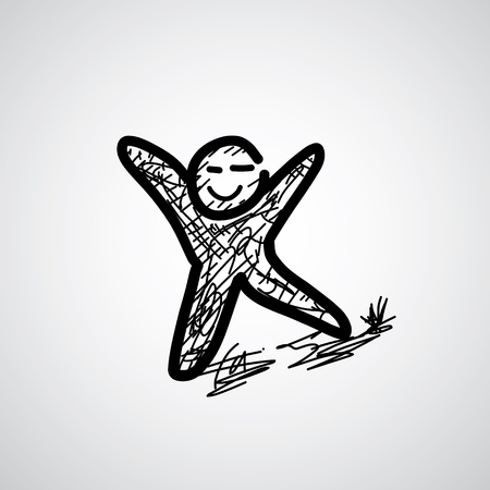 cartoon sketch set for useのイラスト素材